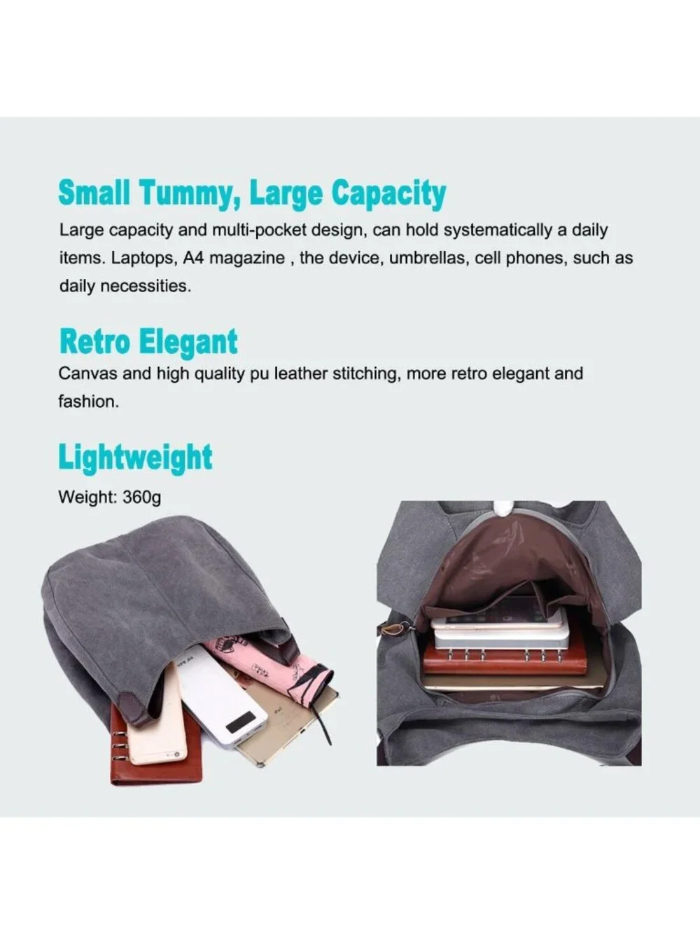 Stylish Multi-Pocket Hobo Tote Bag for Women | Practical Daily Shoulder Purse